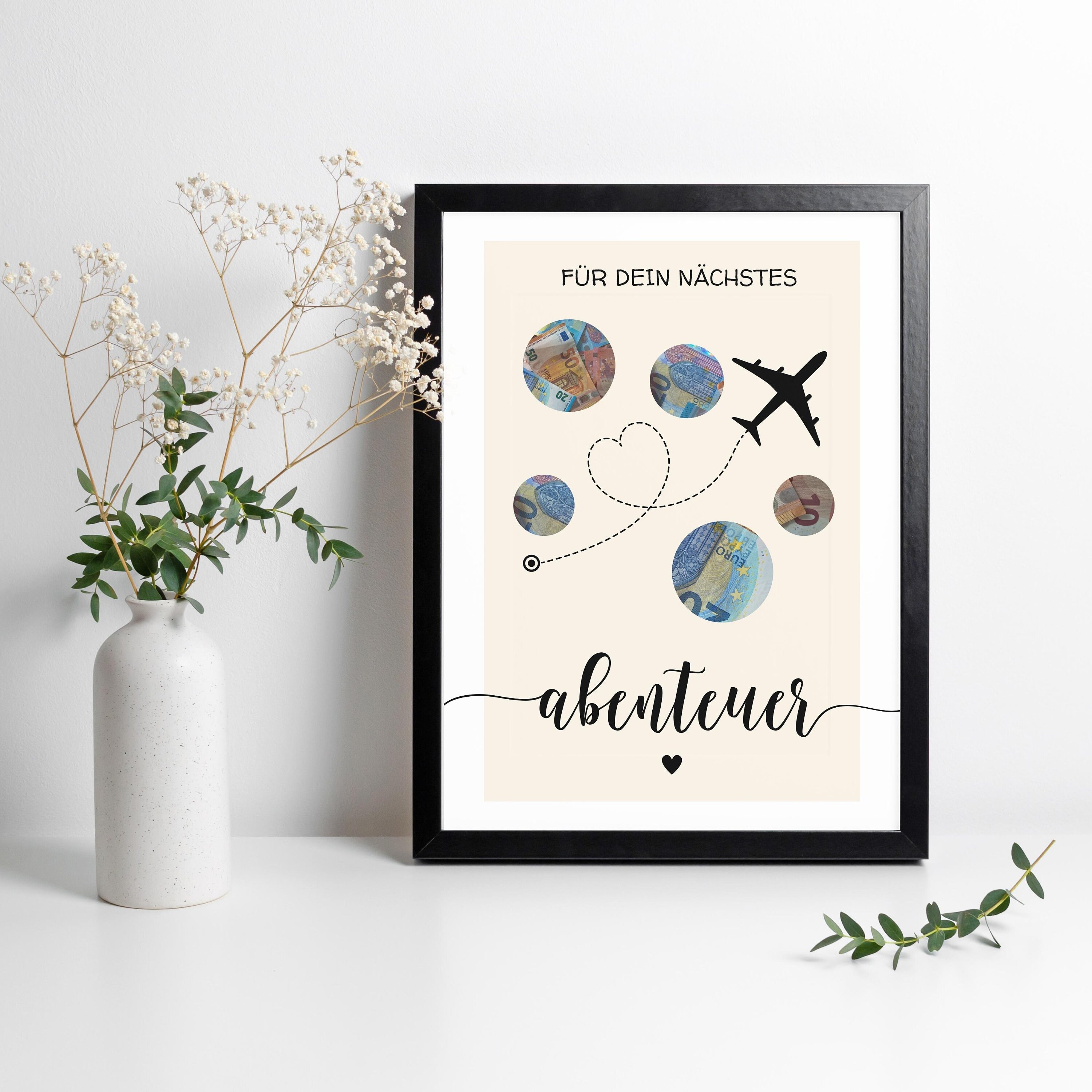 Reise Geldgeschenk Geburtstag DIY Travel Gift Digitales Produkt Sofort