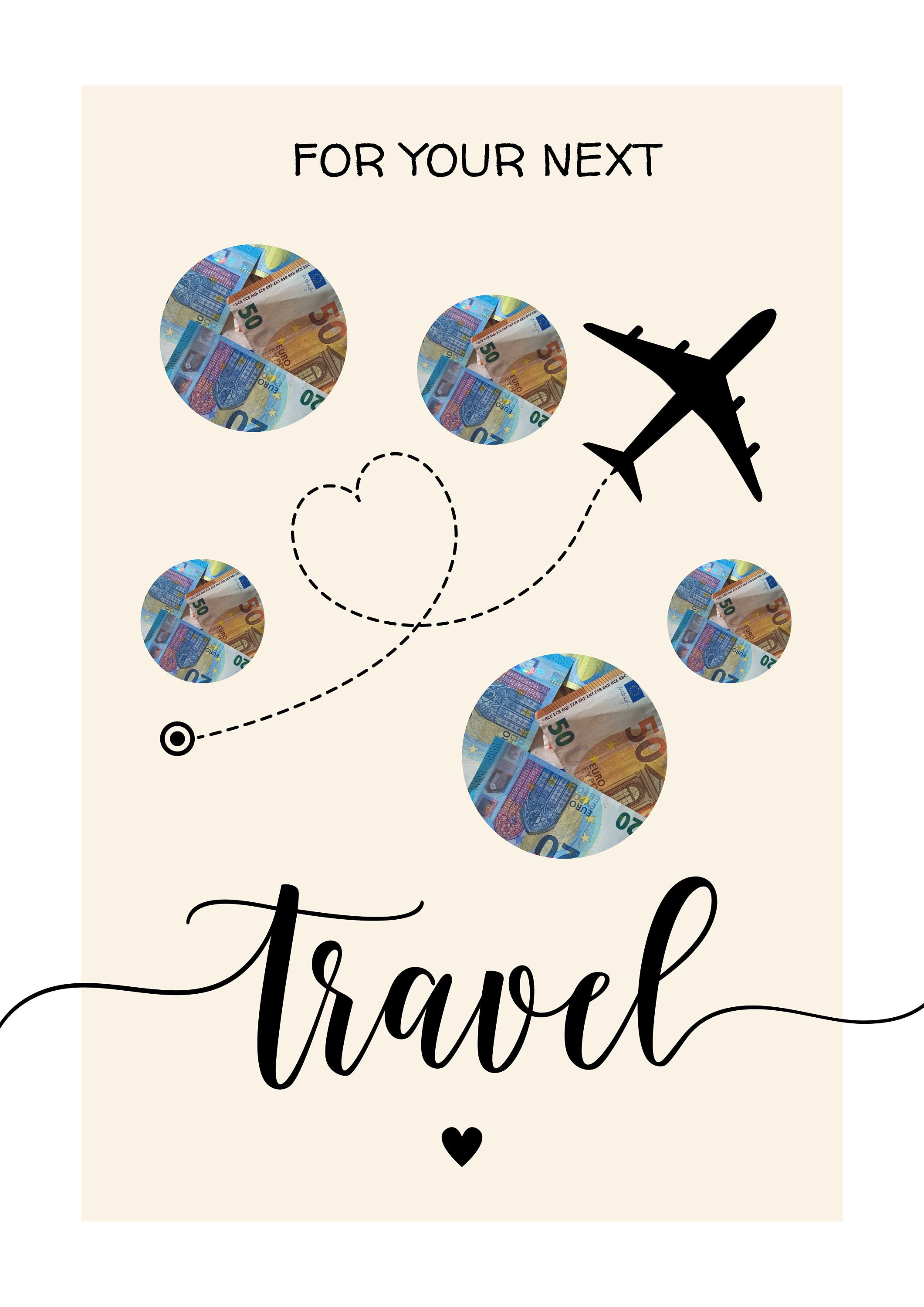 Reise Wunscherfüller Geldgeschenk Geburtstag DIY Travel Gift Digitales