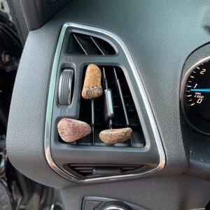 Getrommelte Leopardenhaut Jaspis Car Vent Clip