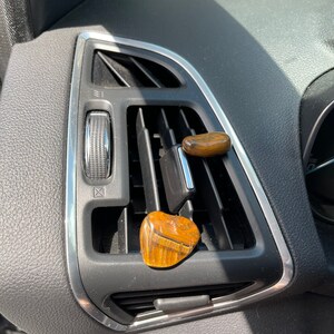 Tumbled Tigers Eye Car Vent Clip