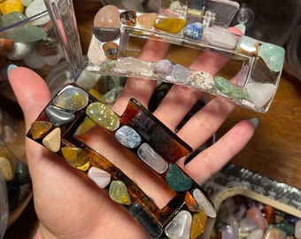 Crystal Hair Claw Clips