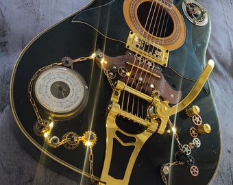 Steampunk elektrische gitaar "Steam in Japan" Ibanez Concord Japan 1975