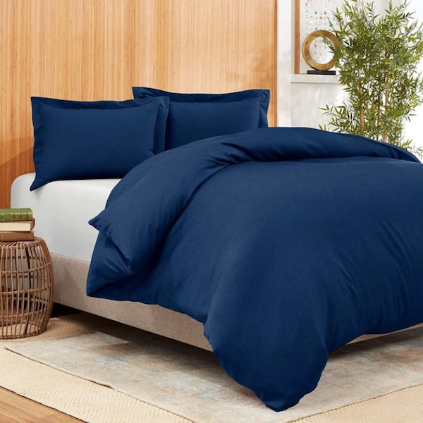 Premium Bamboo Duvet Cover, 11 Colors, 3 Sizes, 1 Piece Set, Super Soft, Vibrant Colors, Fade Resistant, Zipper Closure