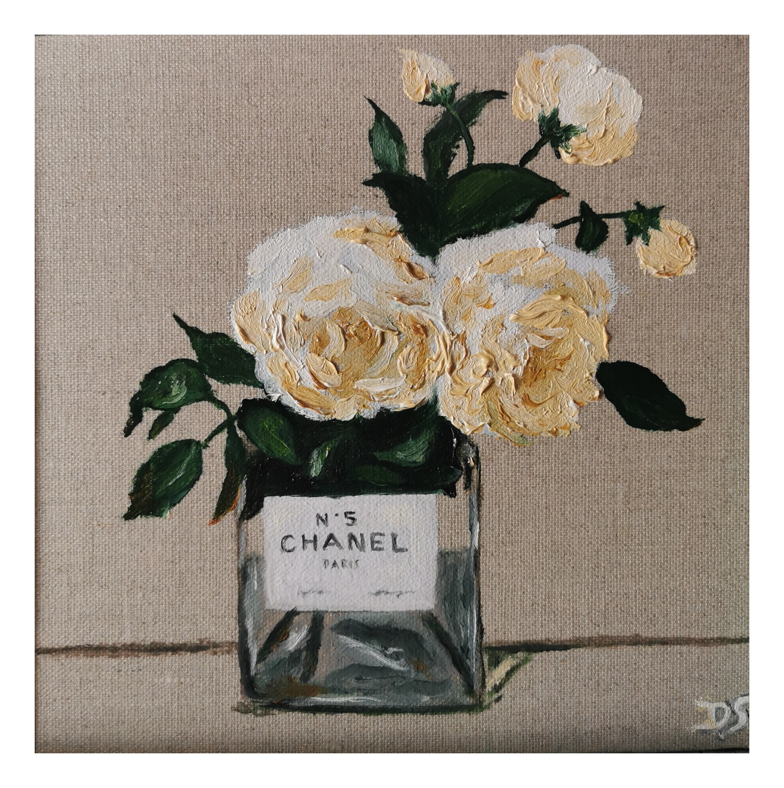 chanel book vase for flowers