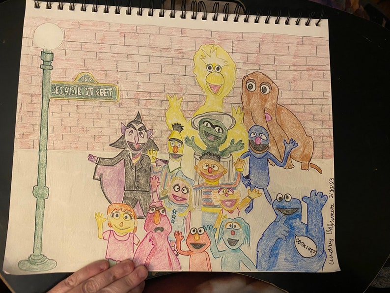 Sesame Street Sketch - Etsy