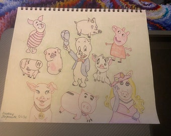 Famous Pigs sketch