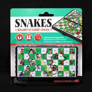 Travel Size SNAKES Magnetic Folding Board Game, Party Game, Stocking Filler