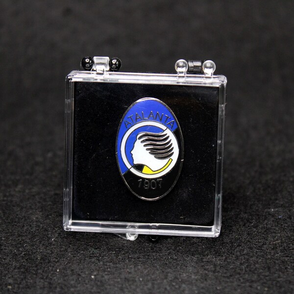 Italy Serie A Football / Soccer Club Atalanta BC Logo Pin Badge in Display Case