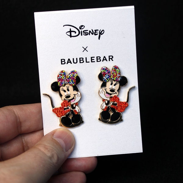 Baublebar Disney Minnie Mouse 1.5" Stud Earrings BNWT