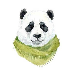 Tovaglioli di carta con panda invernale per decoupage e altri lavoretti