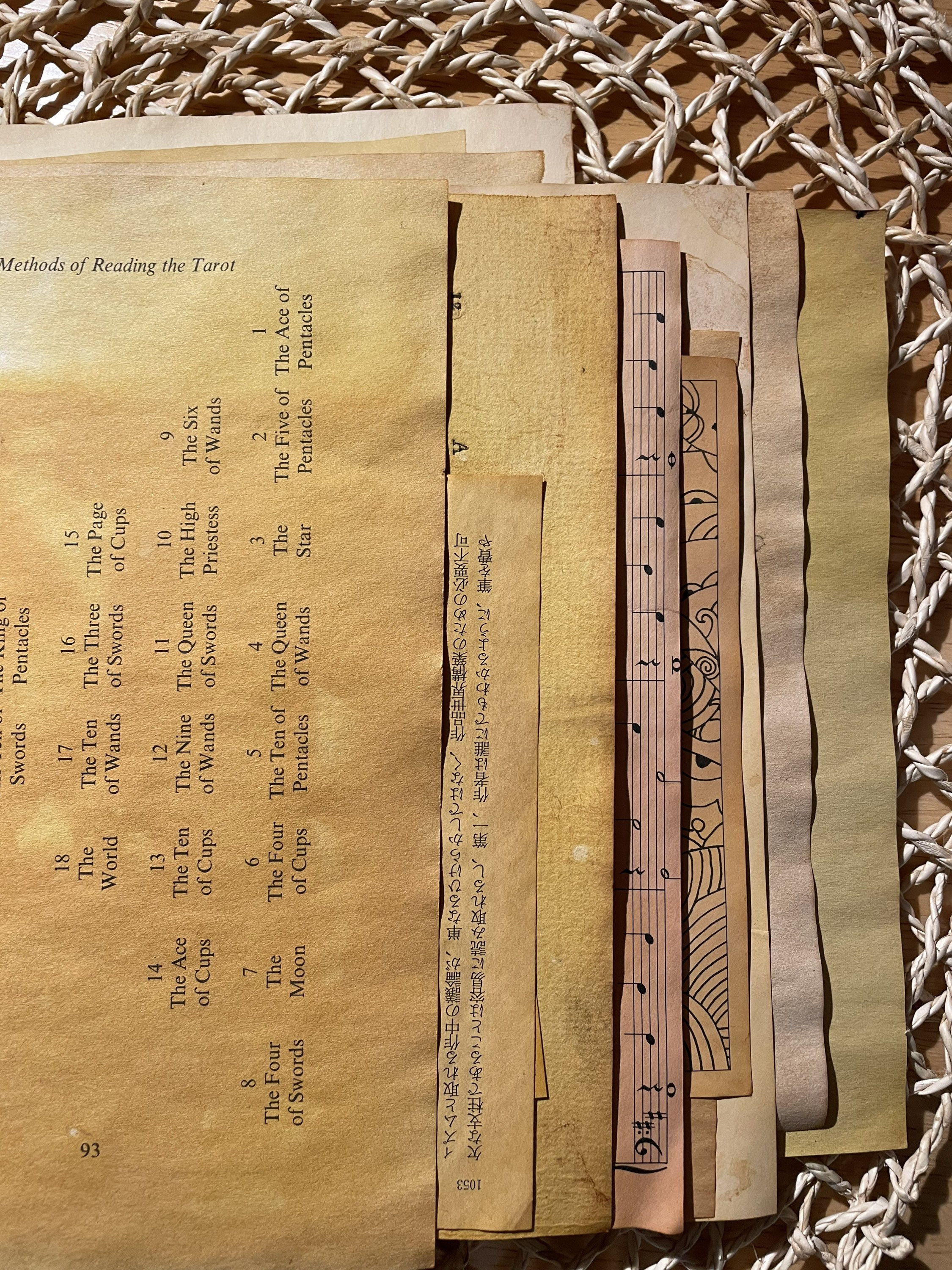 20 Hand Dyed Paper Book Pages for Junk Journal Scrapbooking Etsy