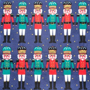 Christmas Nutcrackers 2x Paper Napkins for Decoupage and other Crafts