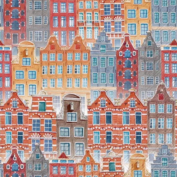 Houses of Amsterdam Paper Napkins for Decoupage and other Crafts