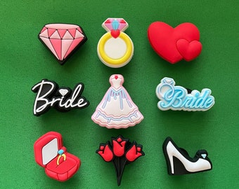Bridal shoe charm large set