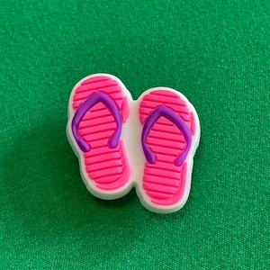 Pink Flip flop shoe charm