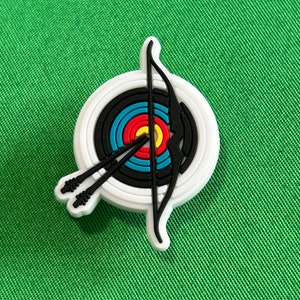 Archery Bow and Arrow Shoe Charm
