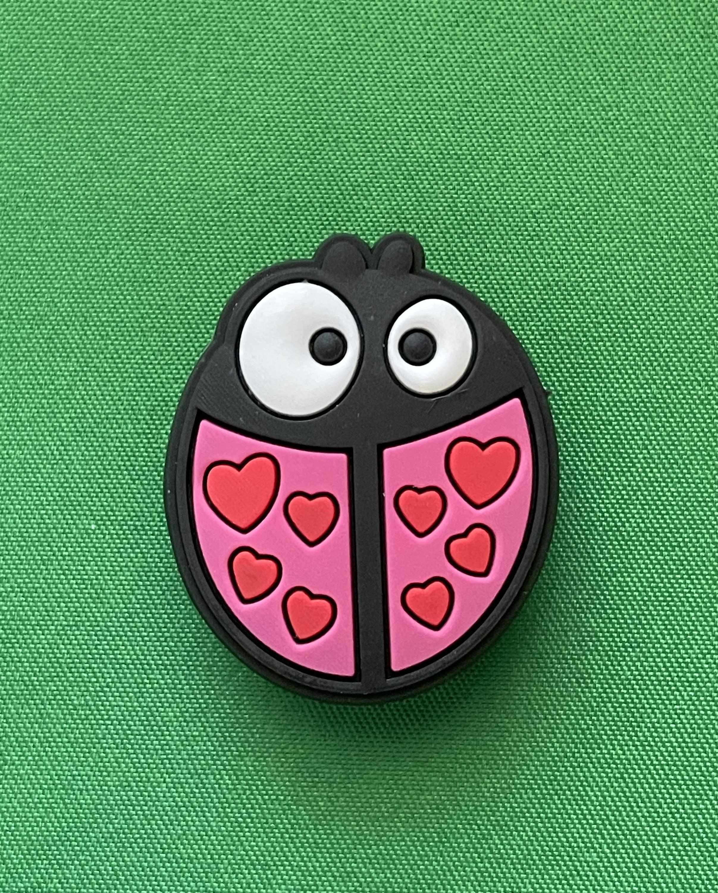 Heart Lady Bug Shoe Charm Etsy
