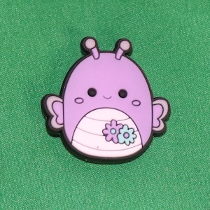 Purple Butterfly Shoe Charm