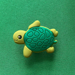 Turtle shoe charm