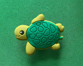 Turtle shoe charm