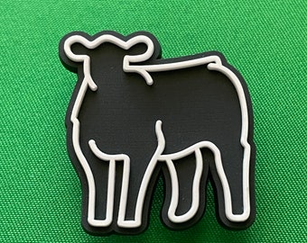 Show Heifer Outline Shoe Charm