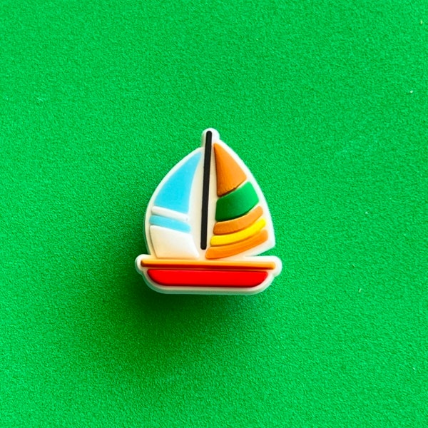 Sail Boat Shoe Charm