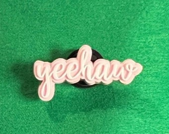 Pink YeeHaw shoe charm