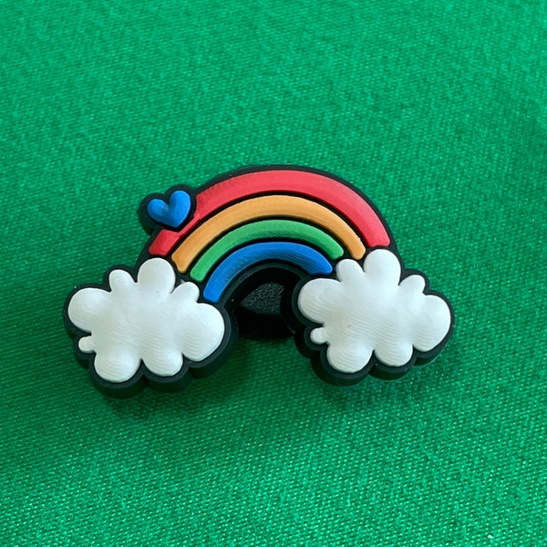 Croc Charms Rainbow With Clouds Etsy