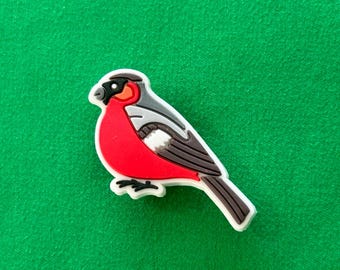 Red Bird Shoe Charm