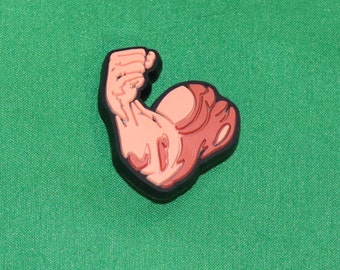 Muscle Arm Workout Gym Shoe Charm