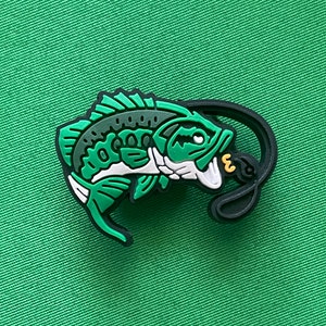 Green Bass Shoe Charm