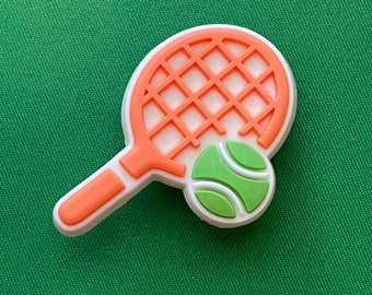 Tennis Racket with Tennis Ball Shoe Charm