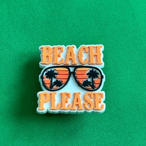 Beach Please shoe charm