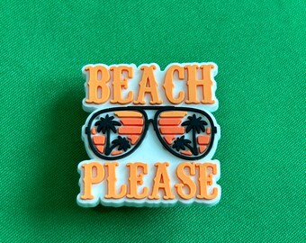 Beach Please shoe charm