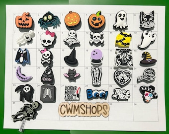 Adornos para zapatos de Halloween