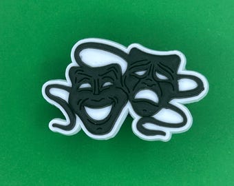 Theatre Mask Shoe Charm