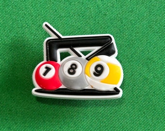 Billiards Shoe Charms