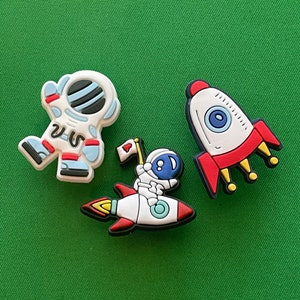 3 Piece Outer Space Set Shoe Charms