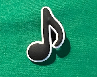 Staff Note Music Note Shoe Charm