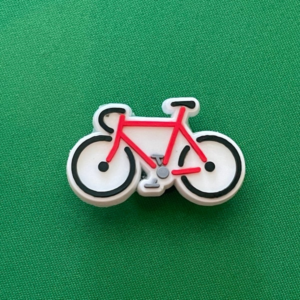 Red Bicycle Shoe Charm