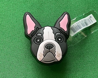 Boston terrier shoe charm