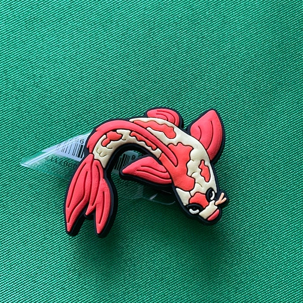 Koi fish shoe charm