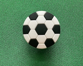 Soccer ball shoe charm