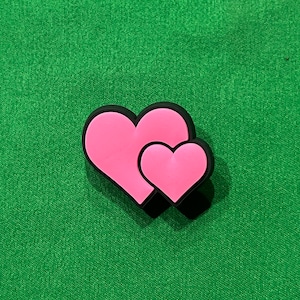 Pink Heart Shoe Charm