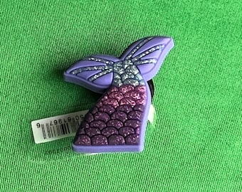 Glitter Mermaid Tail Shoe Charm