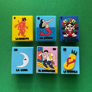Loteria Game Tiles Set Shoe Charms