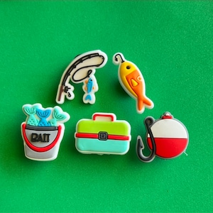 Fishing Set Shoe Charms