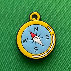 Compass Shoe Charm