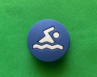 Swimming shoe charm