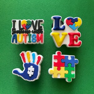 Autism Awareness Set Shoe Charms